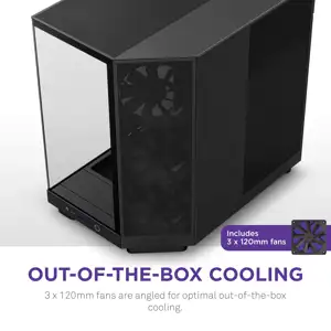 NZXT H6 Flow - Mid-Tower Airflow Case | Black | Glass window