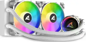 Sharkoon Wasserkühlung S80 RGB 2 Lüfter 240mm weiß