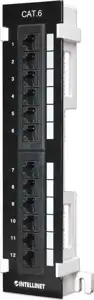 INTELLINET patch panel 12-port Cat6 UTP wall mounting