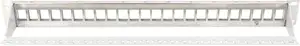 Modular Patch Panel, shielded 24-port, Blank, 1U, Rack Mount, color grey transp. label field