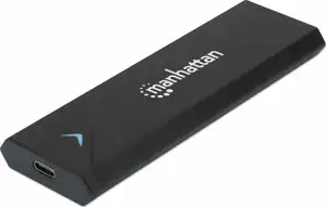 Eksterno kućište MANHATTAN USB 3.2 Gen2, M.2 NVMe 42/60/80mm, USB-C, aluminijsko, crno