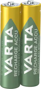 Varta Akku RECHARGE Recycled AAA HR03 800mAh 2St.