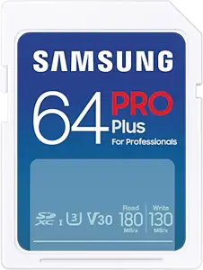 Samsung PRO Plus SDXC 64GB UHS-I U3 [Zapis 130MB/s Odczyt 180MB/s] v 2023