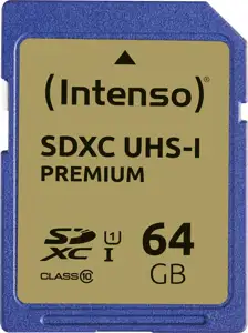 Intenso Premium - flash memory card - 64 GB - SDXC UHS-I