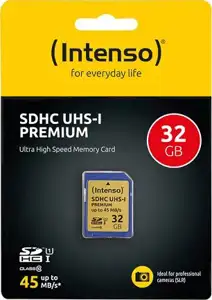 Intenso Premium - flash memory card - 32 GB - SDHC UHS-I
