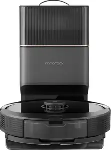 Roborock Q8 Max+ robot vacuum cleaner with self-emptying station, black