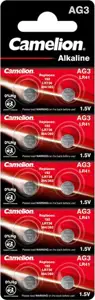 Baterija alkalna 1,5V AG3, LR41, bez žive, 1 kom, Camelion