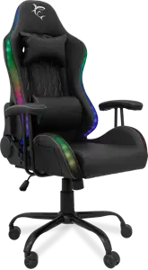 WHITE SHARK RGB gaming stolica INDIANAPOLIS crna