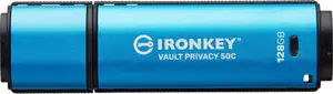 Kingston IronKey Vault Privacy 50C 128GB USB-C 256bit AES Encrypted