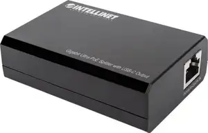 INTELLINET Gigabit Ultra PoE-Splitter mit USB-C-Ausgang 45W