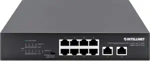 INTELLINET 8-Port Gigabit PoE+ Switch 2 RJ45-Ports 120W