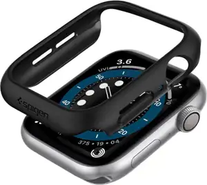 Spigen Thin Fit, zaštitna maska za Apple pametni sat, crna - Apple Watch SE 2022/6/SE/5/4 (44mm)