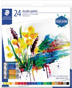 Boja akrilna 12ml aluminijska tuba 24boje Design Journey Staedtler 8500 C24
