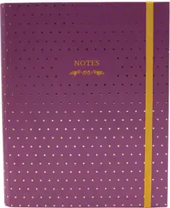 Blok kolegij B5 crte 96L s gumicom Dots 3 Marker rozi 1785