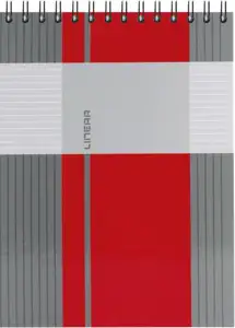 Blok kolegij A6 crte 80L spirala gore mat+lak Linear Marker 4-66