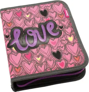 Pernica puna 1zip 2preklopa Pink Love 1A 23.Connect