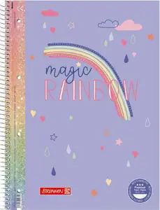 Blok kolegij A4 crte 80L perforacija+4rupe Rainbow Brunnen 10-67927 222