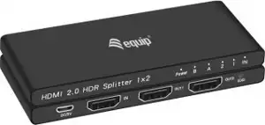 Equip HDMI Splitter 2.0 2 Port Ultra Slim 4K/60Hz black