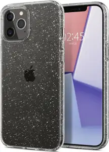 Spigen Liquid Crystal Glitter, zaštitna maska za telefon, prozirna clear-iPhone 12/Pro