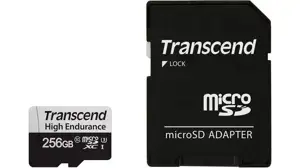 SD microSD Card 256GB Transcend SDXC USD350V w/adapter
