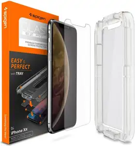 Spigen Glas.tR EZ Fit, zaštitno staklo za telefon - iPhone XR