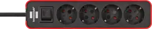 Brennenstuhl power strip Ecolor 4x red-black 1.5m