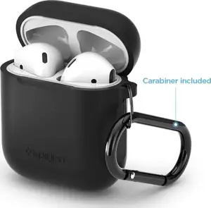 Spigen Silicone case, zaštitna maska za AirPods, crna - AirPods 1/2019 (066CS24808)