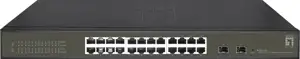 LevelOne Switch 24x GE GES-2126 2xGSFP 19