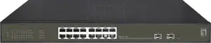 LevelOne Switch 16x GE GES-2118P 2xGSFP 19