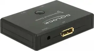 DeLock Displayport 2 - 1 Switch bidirectional 4K 60 Hz - video switch - 2 ports