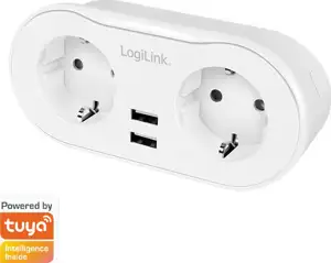 LogiLink 2 pametne Wi-Fi utičnice bijele boje