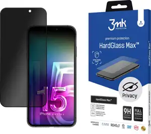 3mk HardGlass Max Privacy Black do Apple iPhone 15 Pro