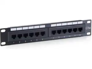 12-Port Cat.5e Unshielded Patch Panel
