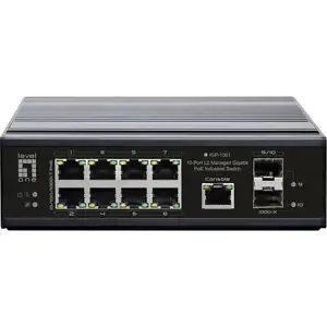 LevelOne Switch 8x GE IGP-1061 2xGSFP 240W 8xPoE+