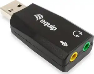 Equip Soundkarte USB 2x3.5mm stereo Mic-In Line-Out extern
