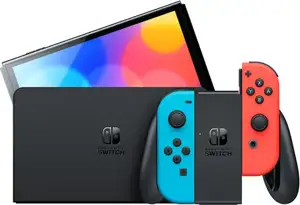 Nintendo Switch OLED Console - Red & Blue Joy-Con