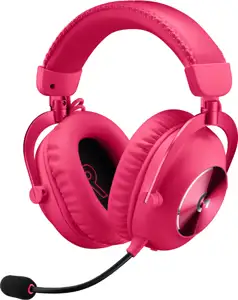 LOGITECH G PRO X2 LIGHTSPEED Wireless Gaming Headset - Blue Mic - MAGENTA