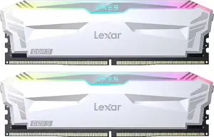 RAM DDR5 32GB Kit (2x 16GB) PC5-48000 6400MT/s CL32 1.4V, XMP, Lexar ARES RGB White