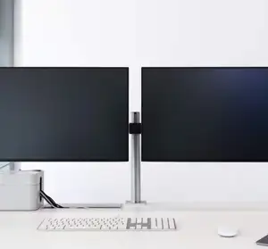 DURABLE monitor holder PRO 2 mon. table clamp silver
