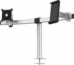 DURABLE monitor mount PRO 1Mon. 1tablet table diameter silver.
