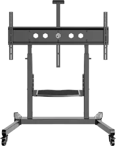 ONKRON Mobile TV Stand Rolling TV Cart for 50 to 100-Inch Screens up to 120 kg, black