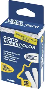 Kreda školska okrugla besprašna fi-10mm pk10 Giotto Fila 5368 bijela blister