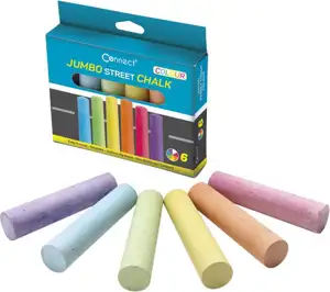 Kreda okrugla jumbo ulična 6boja Connect blister