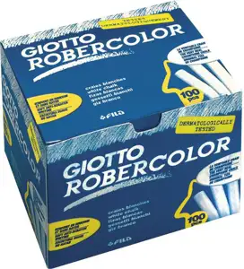 Kreda školska okrugla besprašna fi-10mm pk100 Giotto Fila 5388 bijela