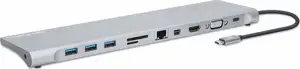 MANHATTAN USB-C ÜPD 11in1 docking station MST for 3 monitors