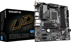 GIGABYTE B760M DS3H AX, DDR5, SATA3, USB3.2Gen2, DP, WiFi 6E, LGA1700 mATX
