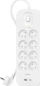 Belkin SRB003CA2M surge protector White 8 AC outlet(s) 2 m