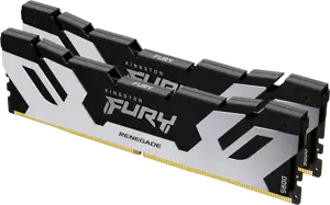 Kingston DRAM 32GB 8000MT/s DDR5 CL38 DIMM (Kit of 2) FURY Renegade Silver XMP KF580C38RSK2-32