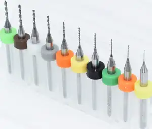 0pcs 0.3mm to 1.2mm PCB mini drill Bit tungsten steel carbide for print circuit board cnc drill Bits Machine