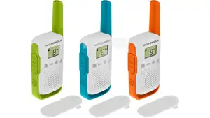 Motorola T42 two-way radio 16 channels Blue, Green, Orange, White